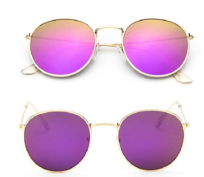 Ignis | Round Mirrored Metal Sunglasses