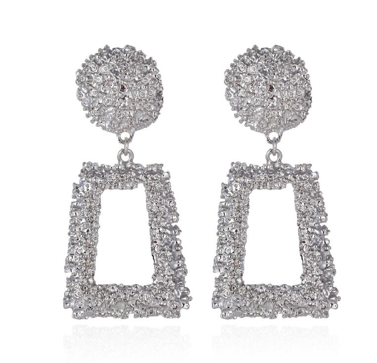 Cleodora | Geometric Drop Earrings