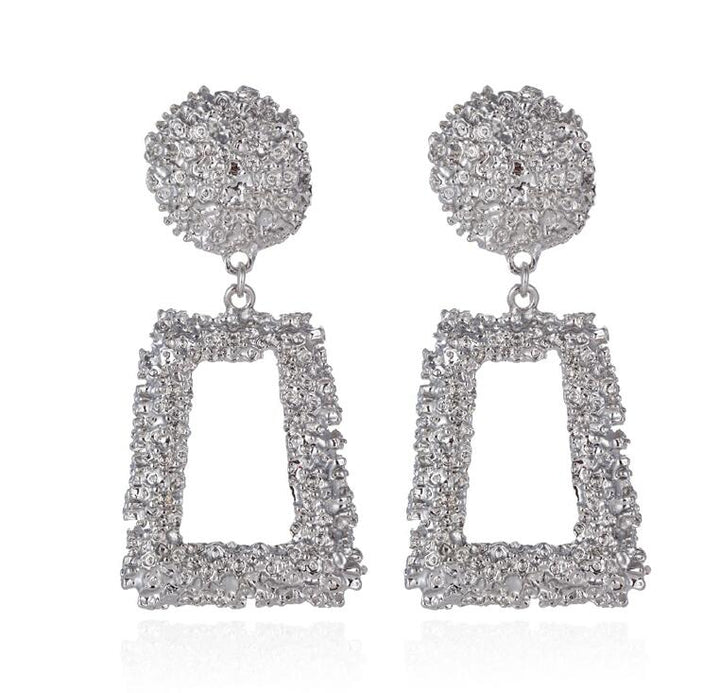 Cleodora | Geometric Drop Earrings