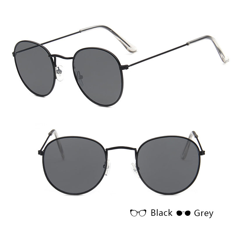 Ignis | Round Mirrored Metal Sunglasses