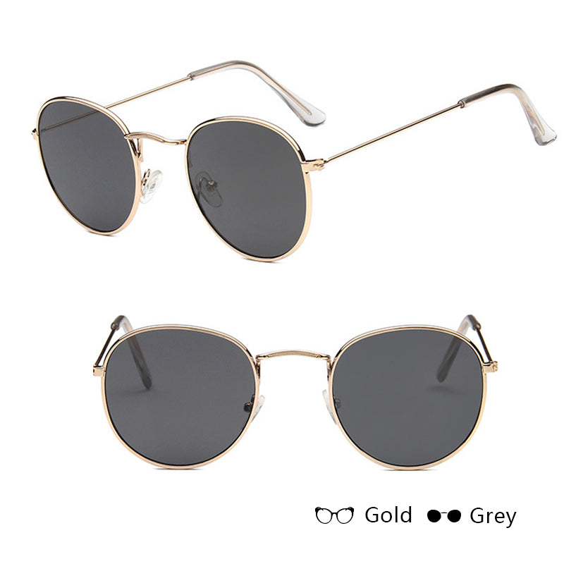 Ignis | Round Mirrored Metal Sunglasses