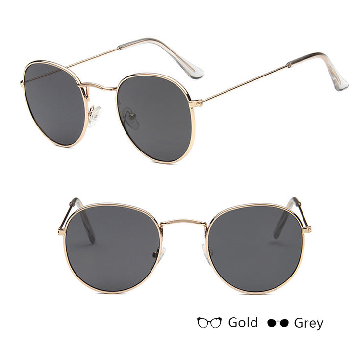 Ignis | Round Mirrored Metal Sunglasses