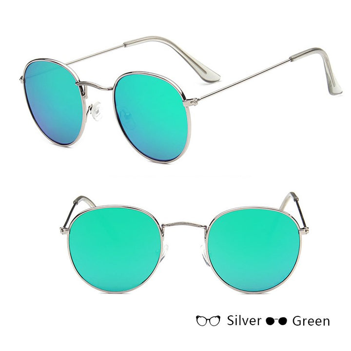 Ignis | Round Mirrored Metal Sunglasses