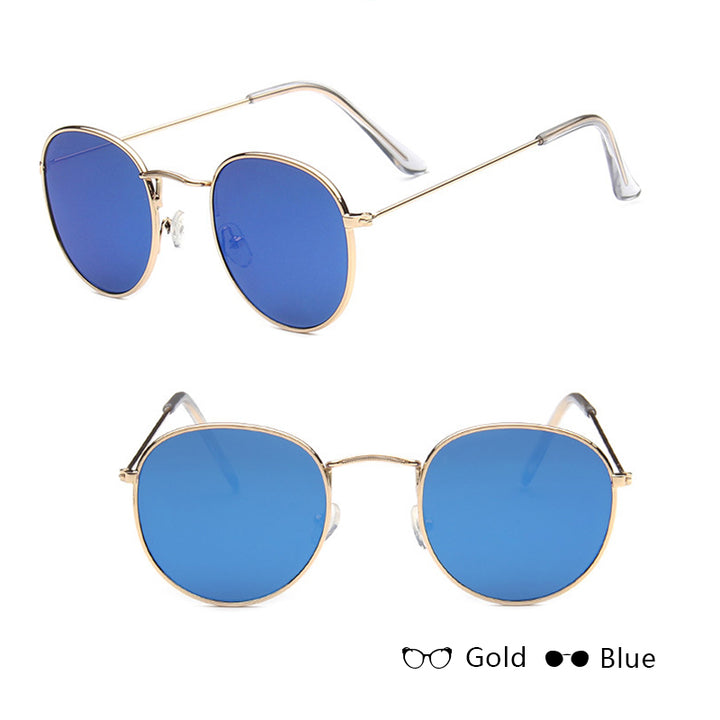 Ignis | Round Mirrored Metal Sunglasses