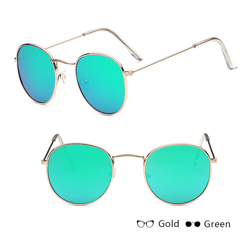 Ignis | Round Mirrored Metal Sunglasses