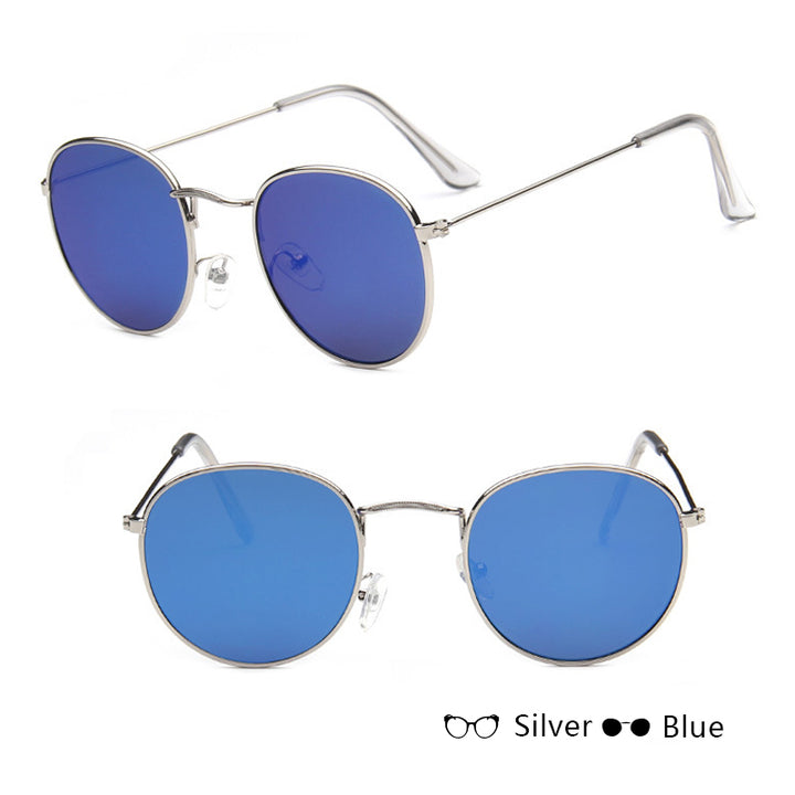 Ignis | Round Mirrored Metal Sunglasses