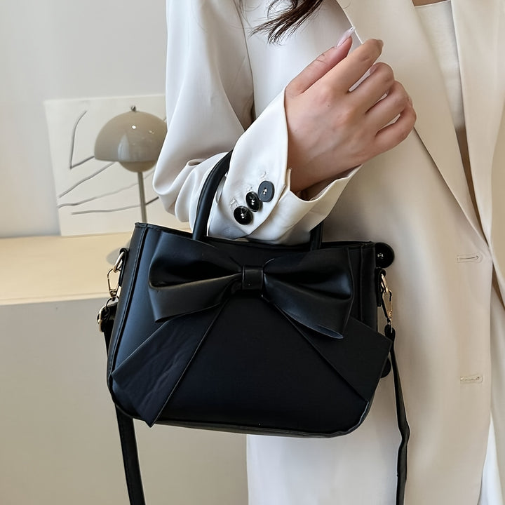 Bella | Bow Accent Structured Handbag