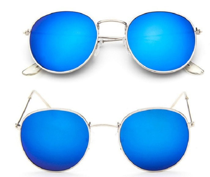 Ignis | Round Mirrored Metal Sunglasses