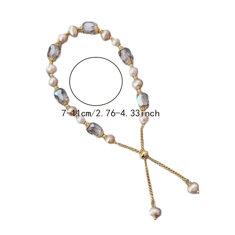 Elena | Crystal and Tinted Pearl Bracelet