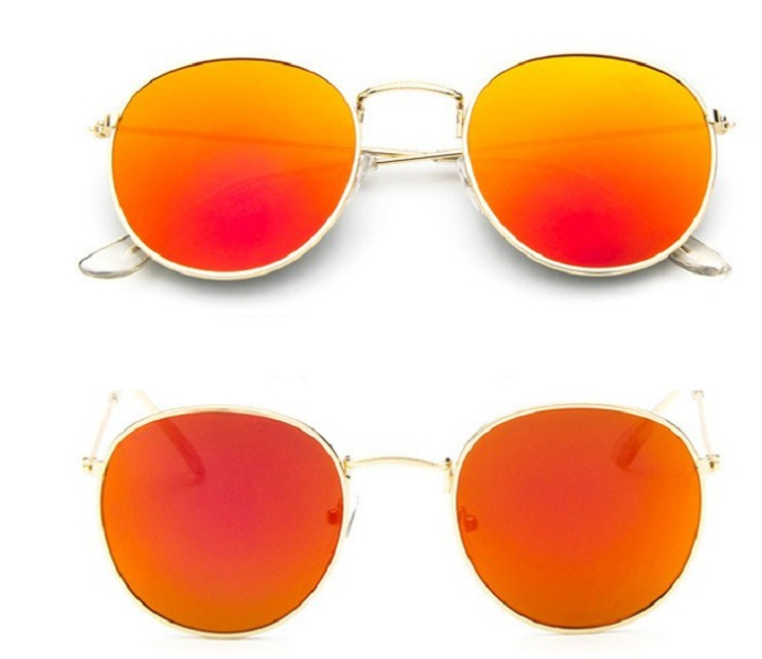 Ignis | Round Mirrored Metal Sunglasses