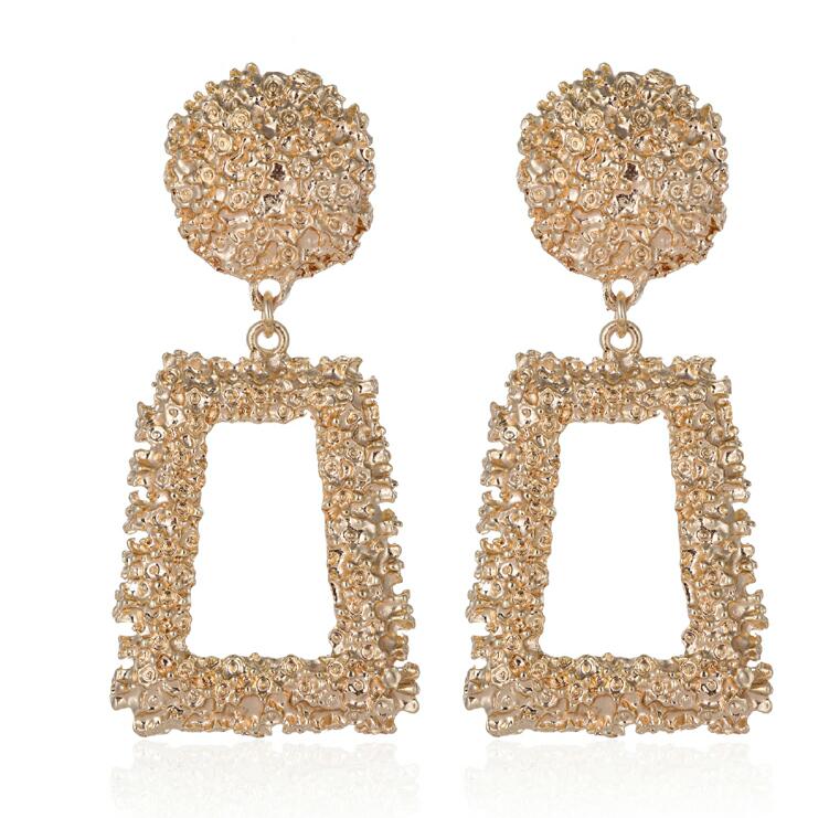 Cleodora | Geometric Drop Earrings