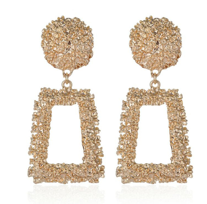 Cleodora | Geometric Drop Earrings