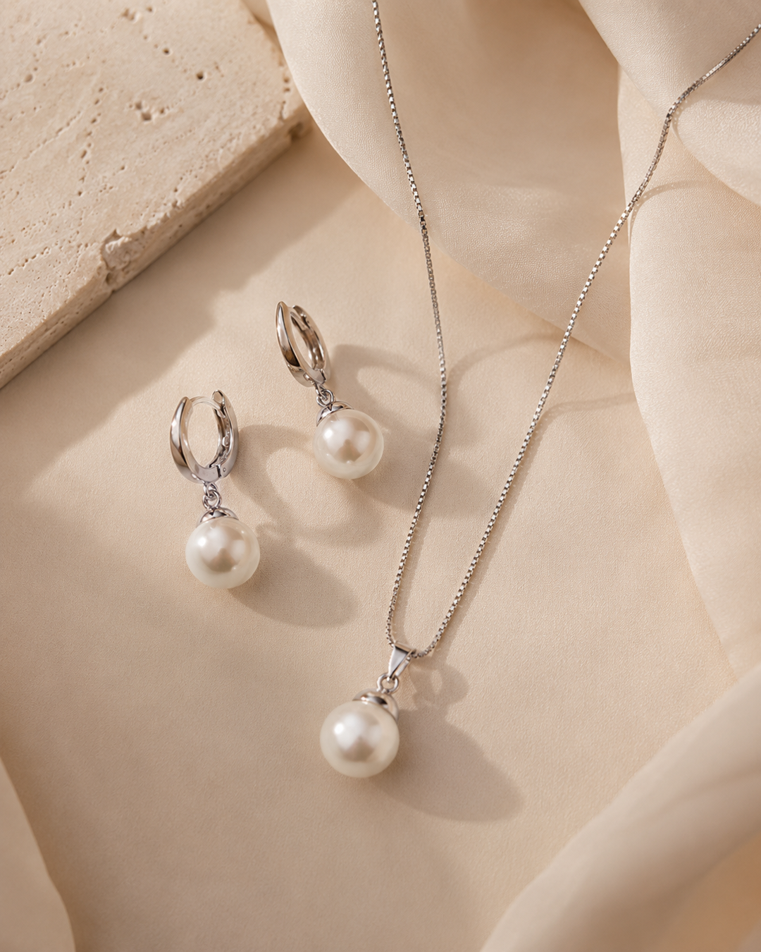 Maye | Necklace and Earring Set - view 3 - Maeve The Label