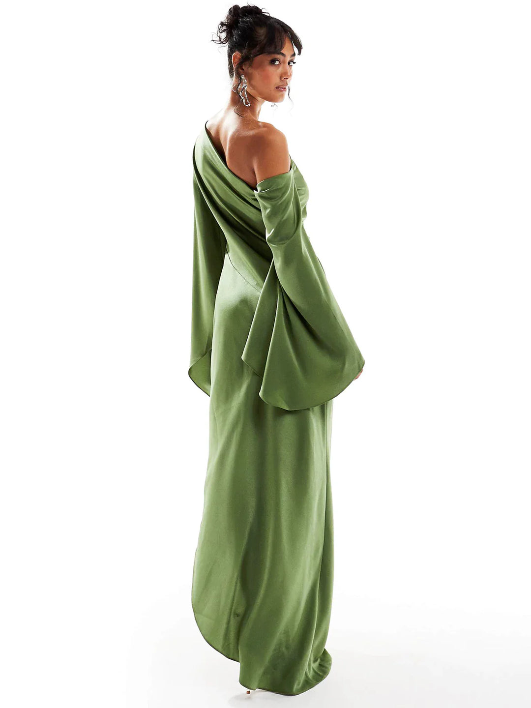 Dahlia | One-Shoulder Satin Maxi Dress