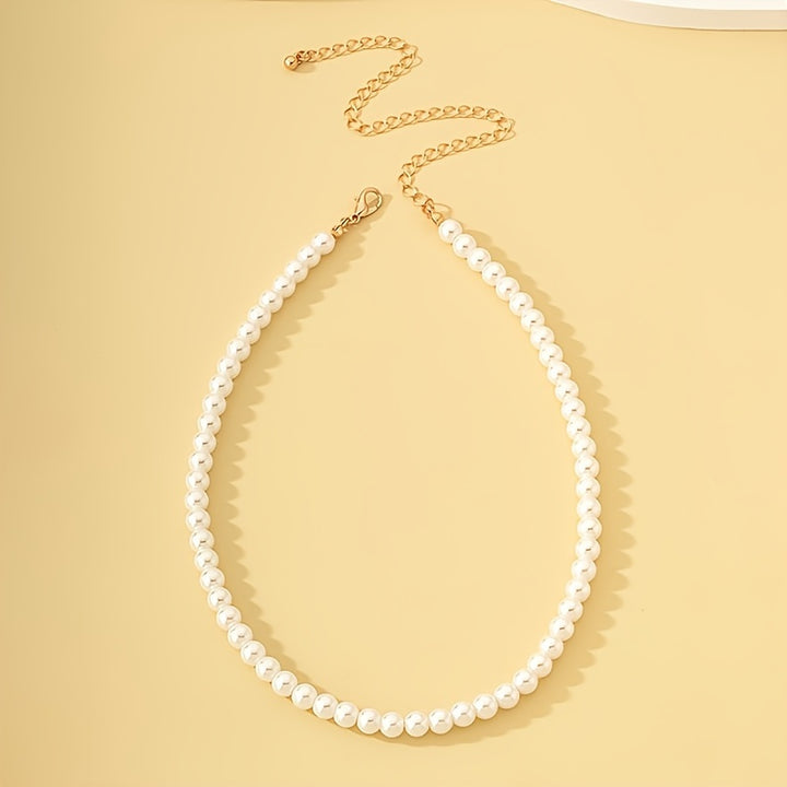 Margot | Classic Faux Pearl Choker Necklace