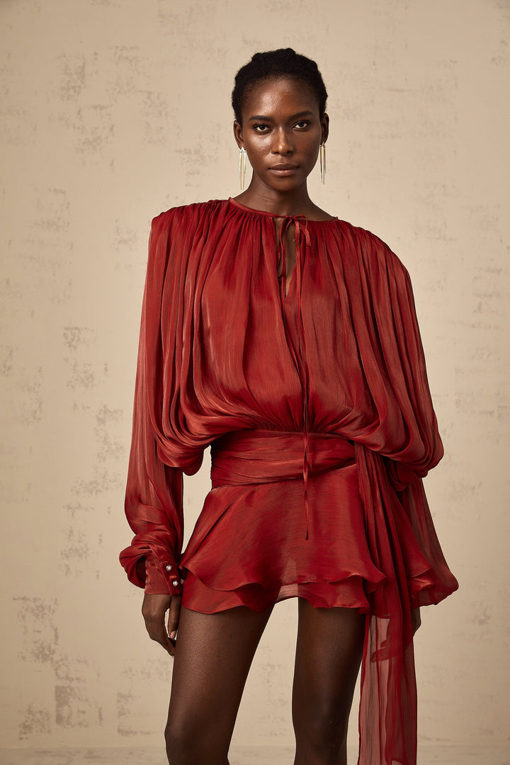 Indy | Flowing Satin Dress