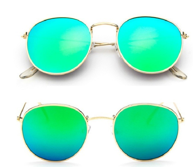 Ignis | Round Mirrored Metal Sunglasses