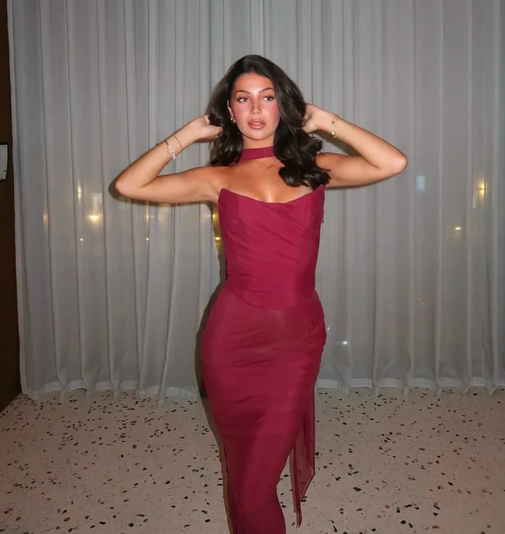 Tamsin | Strapless Bodycon Maxi Dress