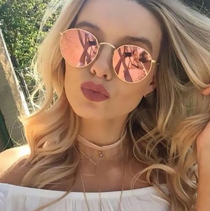 Ignis | Round Mirrored Metal Sunglasses