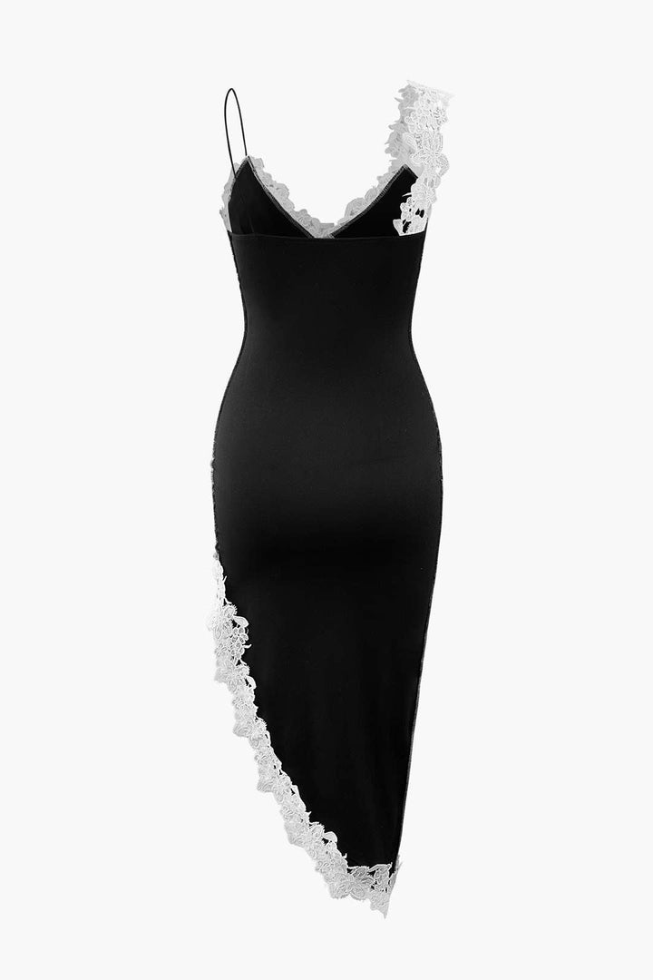 Elysian | Asymmetrical Slip Midi Dress