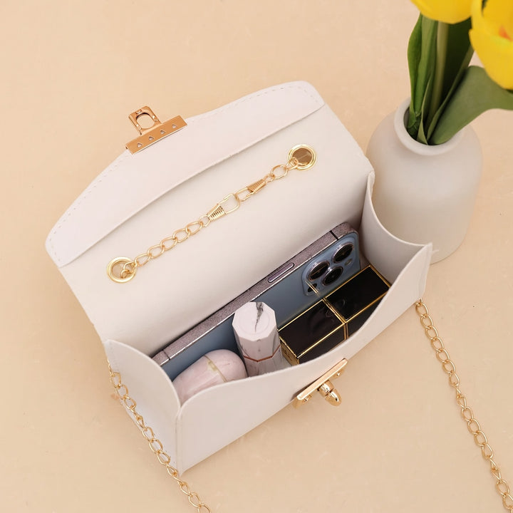 Freya | Faux Fur Handle Chain Crossbody