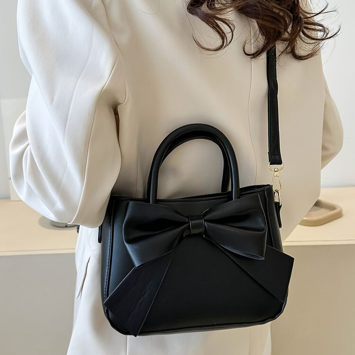 Bella | Bow Accent Structured Handbag