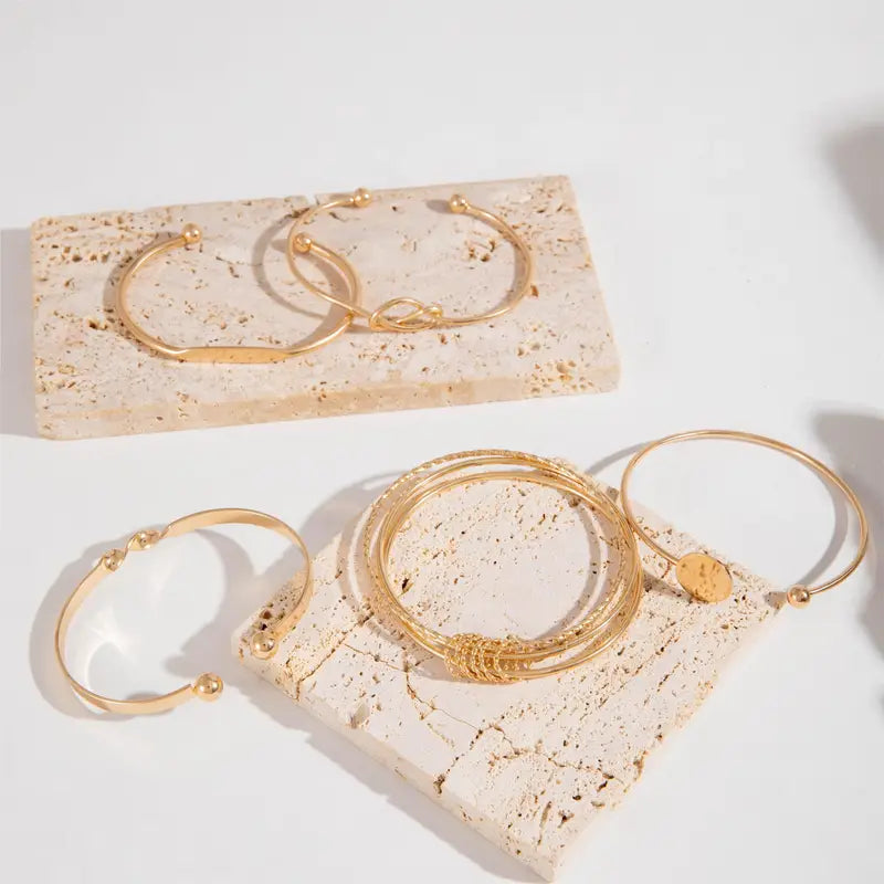 Orabella | Statement Gold Bracelet Set