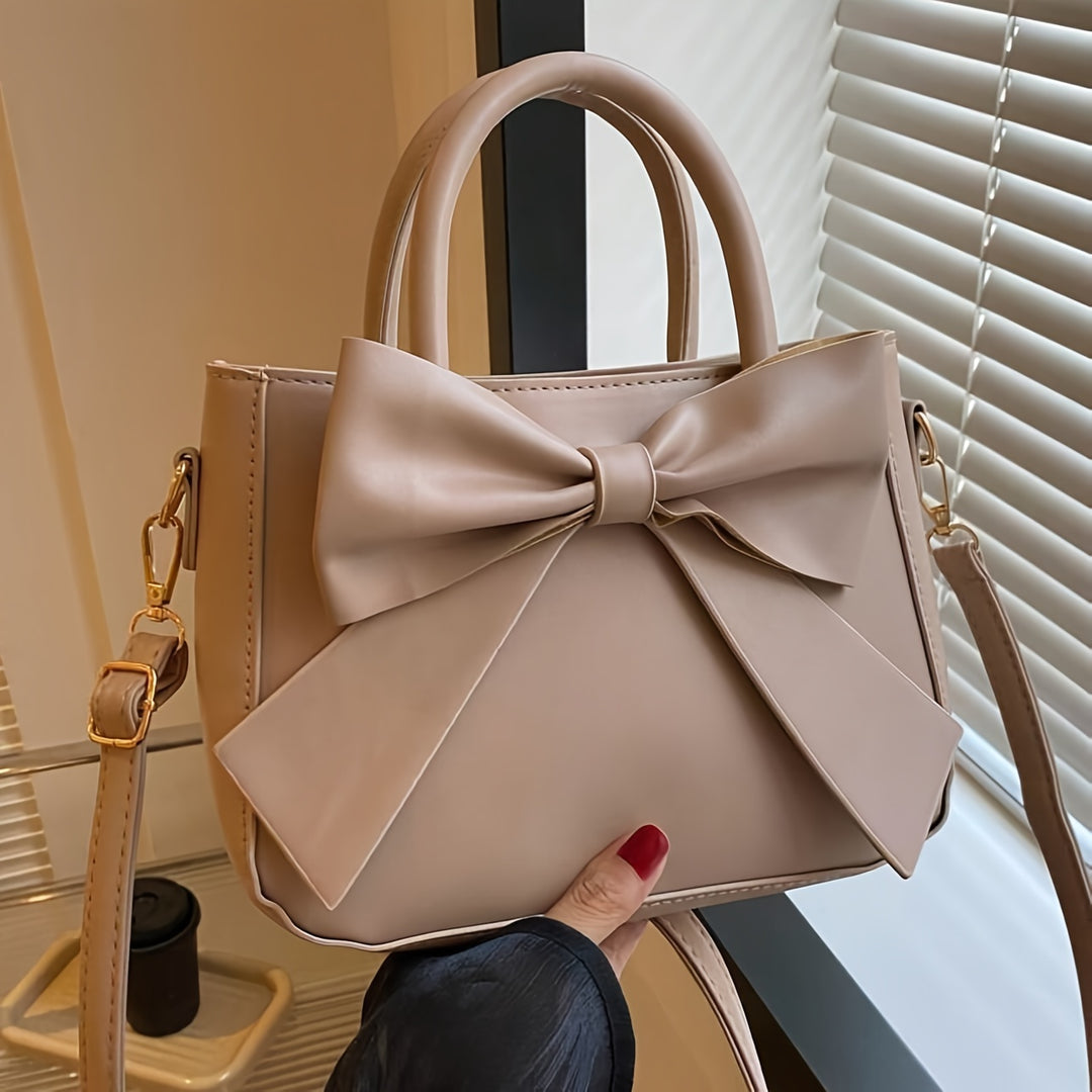 Bella | Bow Accent Structured Handbag