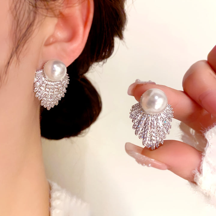 Valerie | Faux Pearl &amp; Stud Earrings