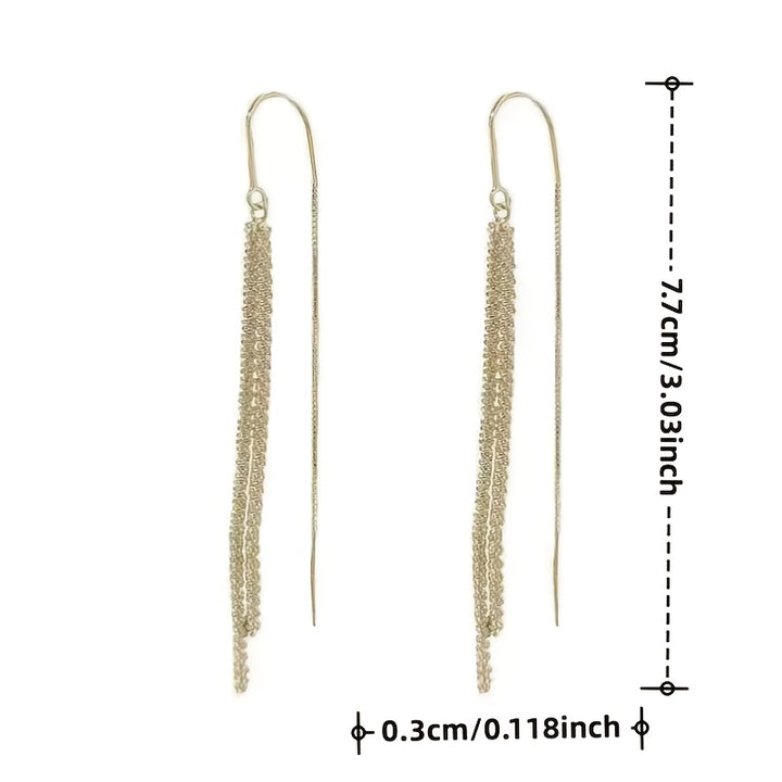 Clarissa | Rhinestone Threader Earrings