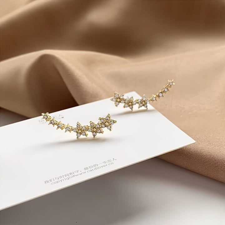 Azalea | Flower Ear Climber Earrings