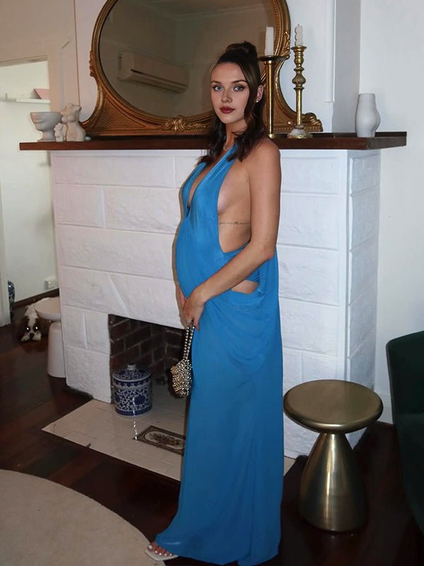 Soleil | Halter Neck Maxi Dress