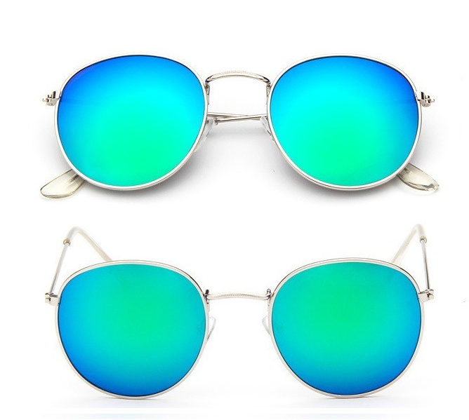 Ignis | Round Mirrored Metal Sunglasses