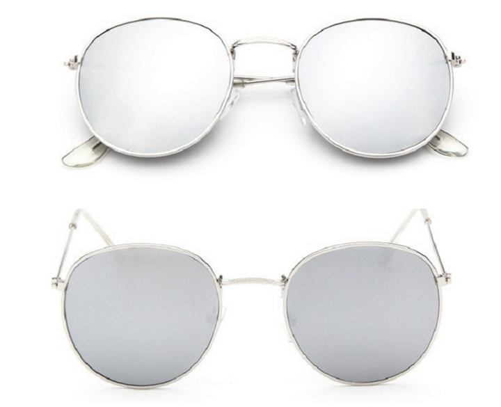Ignis | Round Mirrored Metal Sunglasses
