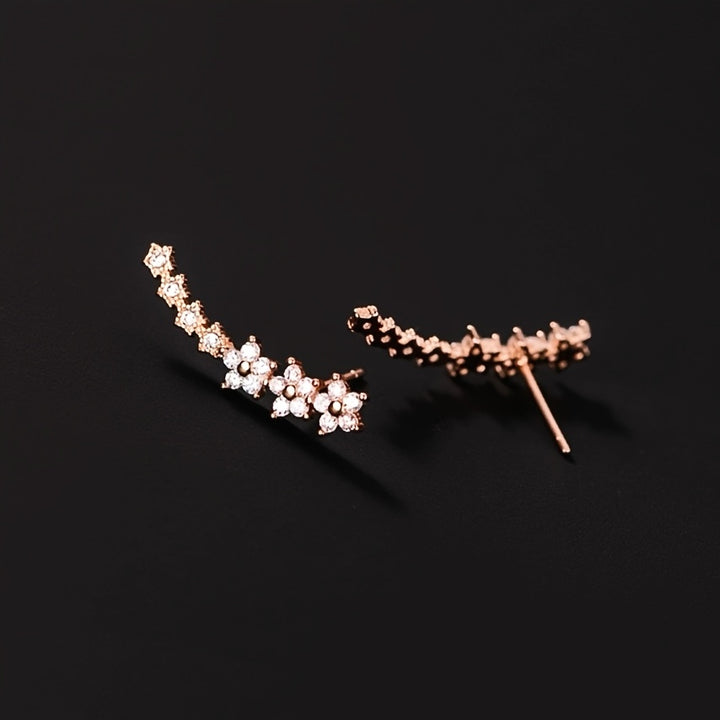 Azalea | Flower Ear Climber Earrings