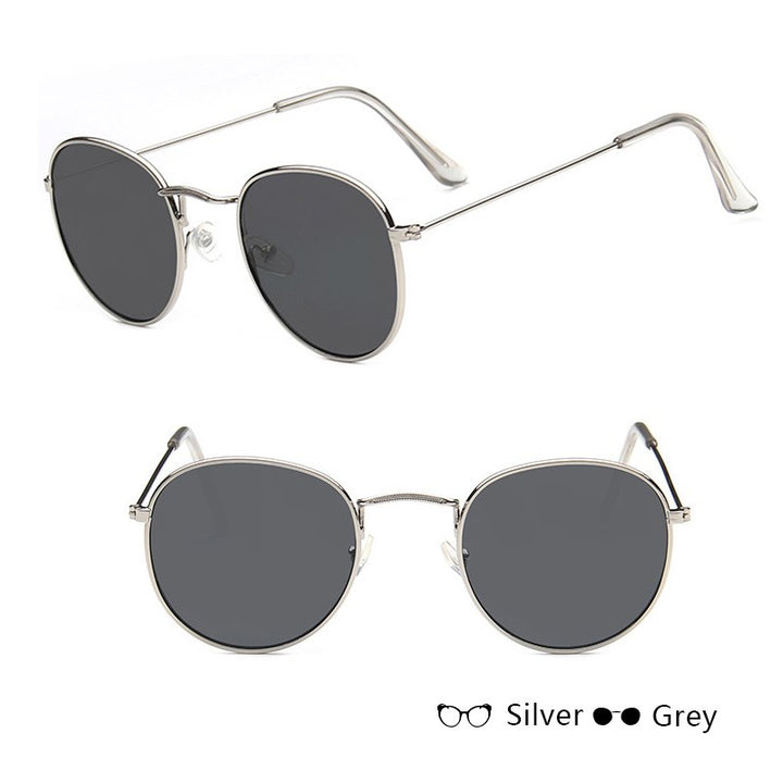 Ignis | Round Mirrored Metal Sunglasses