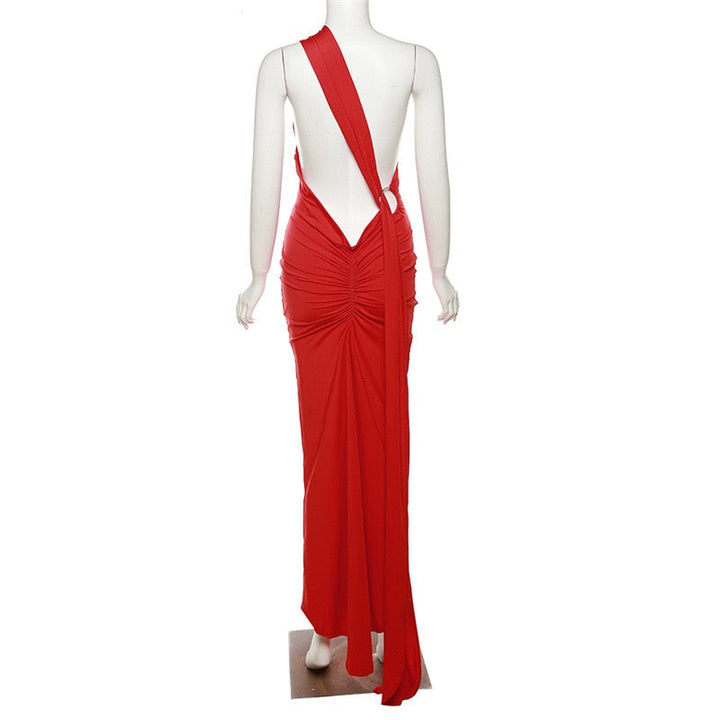 Scarletta | One-Shoulder Bodycon Maxi Gown