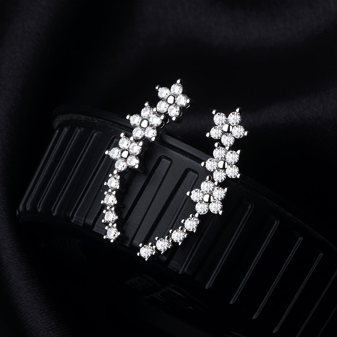 Azalea | Flower Ear Climber Earrings