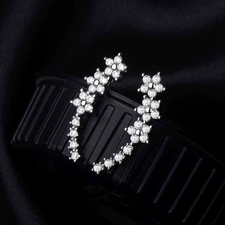 Azalea | Flower Ear Climber Earrings