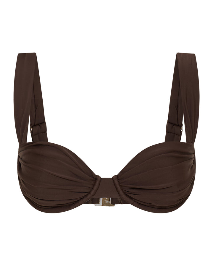 Marlowe | Underwire Ruched Bikini Top