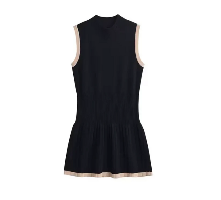 Nerine | Sleeveless Contrast Trim Mini Dress