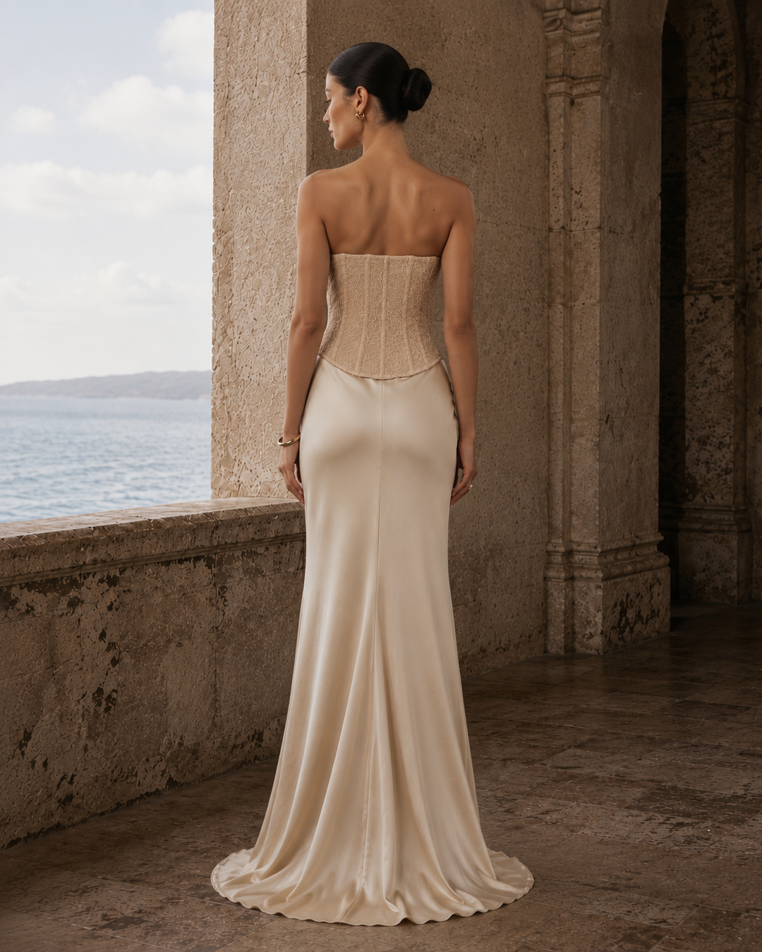 Caelia | Satin Maxi Dress