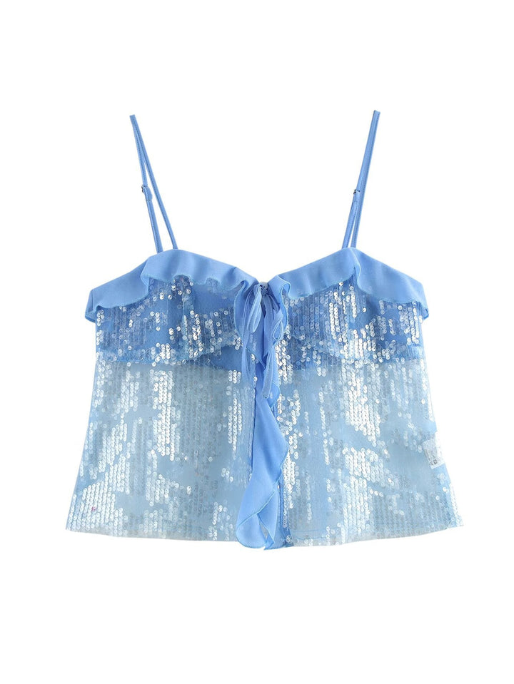 Xenia | Dusk Sequin Top