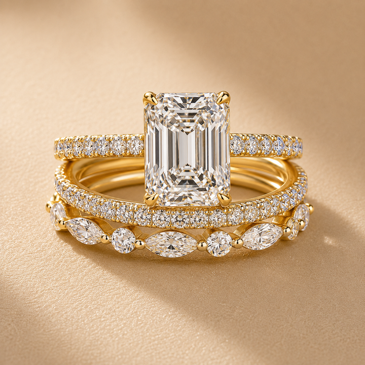 Ealhswith | Sparkling Eternity Ring Trio