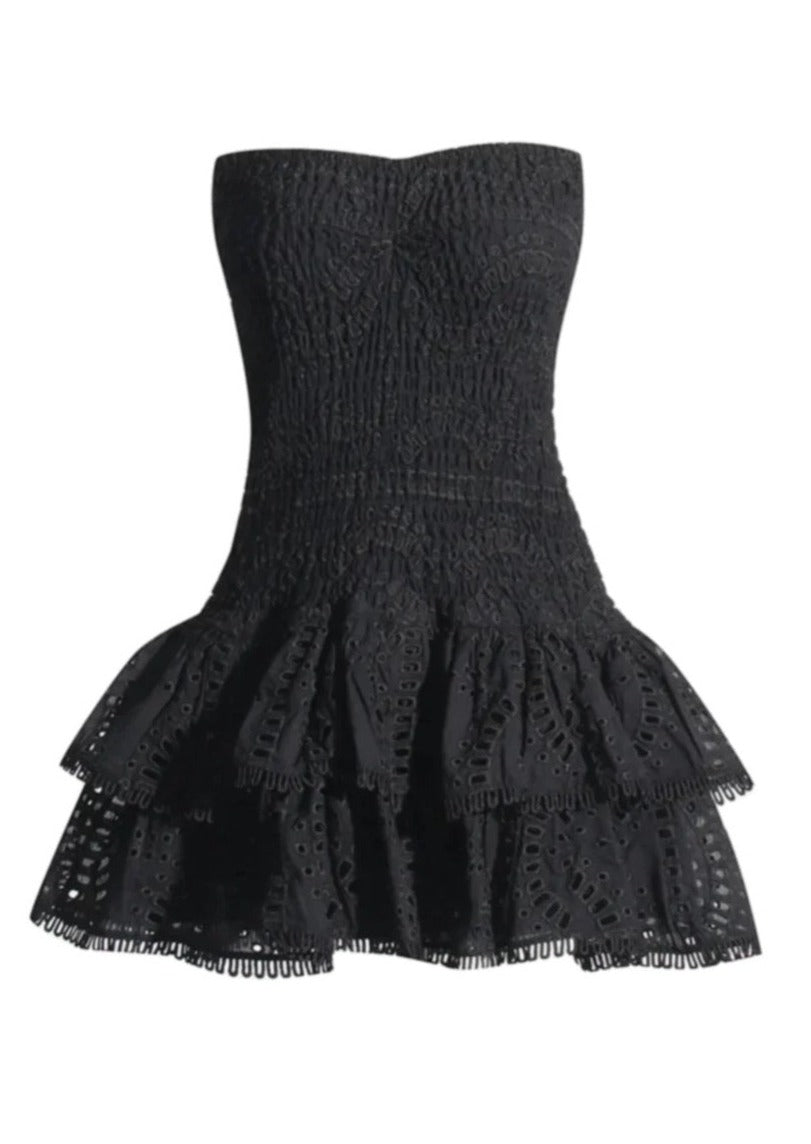 Odalys | Elegant Eyelet Dress