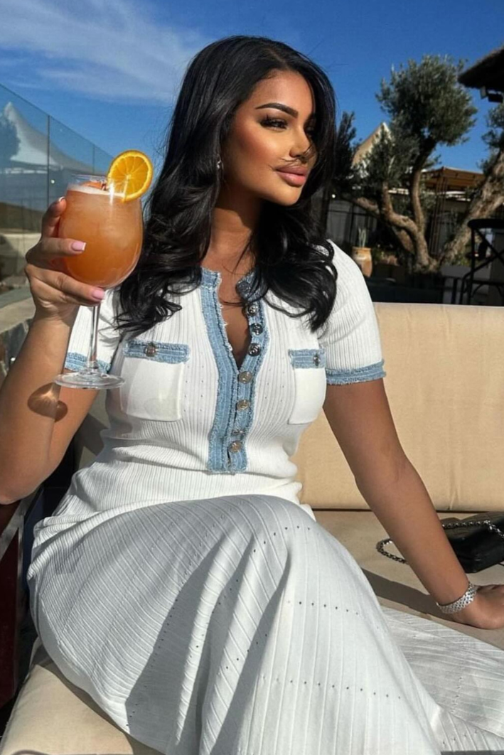 Rhoswen | Azure Collar Dress