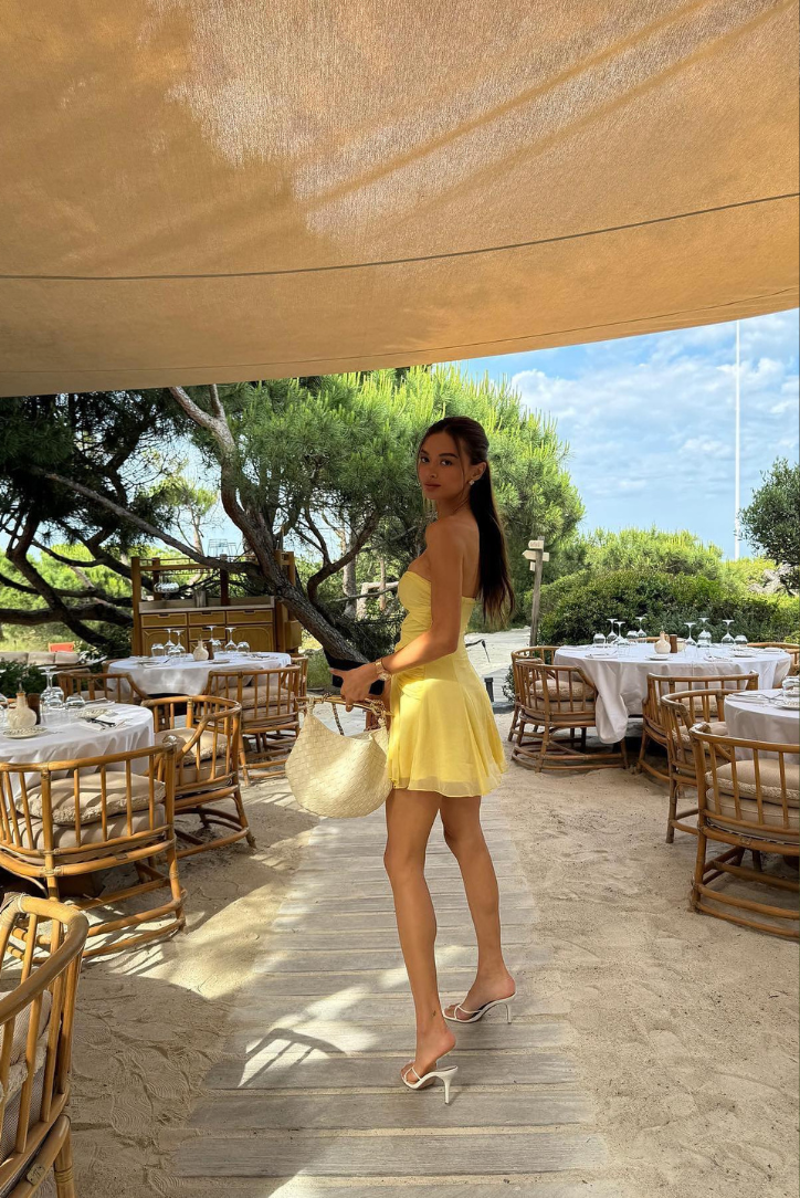 Celeste | Golden Rings Mini Dress