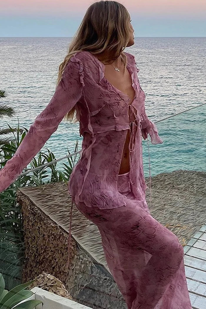 Elowen | Flowing Maxi Skirt Set