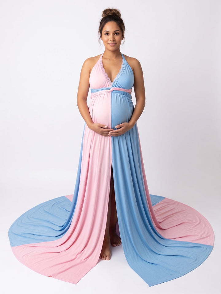 Freya | Split Tone Maternity Maxi Dress