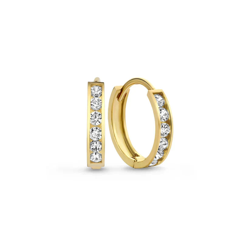 Rivella | Sparkling Hoop and Stud Duo Earrings